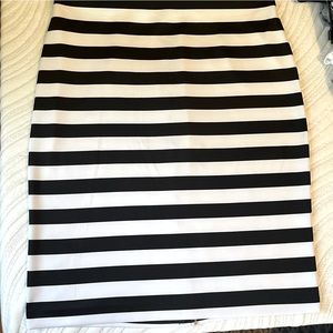 Striped Pencil Skirt
